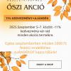 Villámakció: -11% csak 3 napig + ajándék szeptemberben!